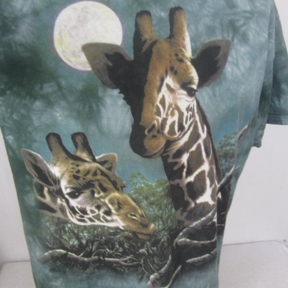 The Mountain Delta Pro Weight T Shirt XL Giraffe Tie dye Moonlight vintage 90s - Picture 4 of 9